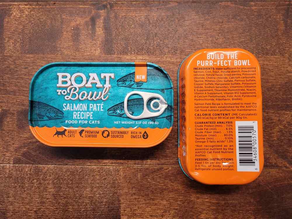 Boat to Bowl Salmon Paté Recipe Wet Cat Food