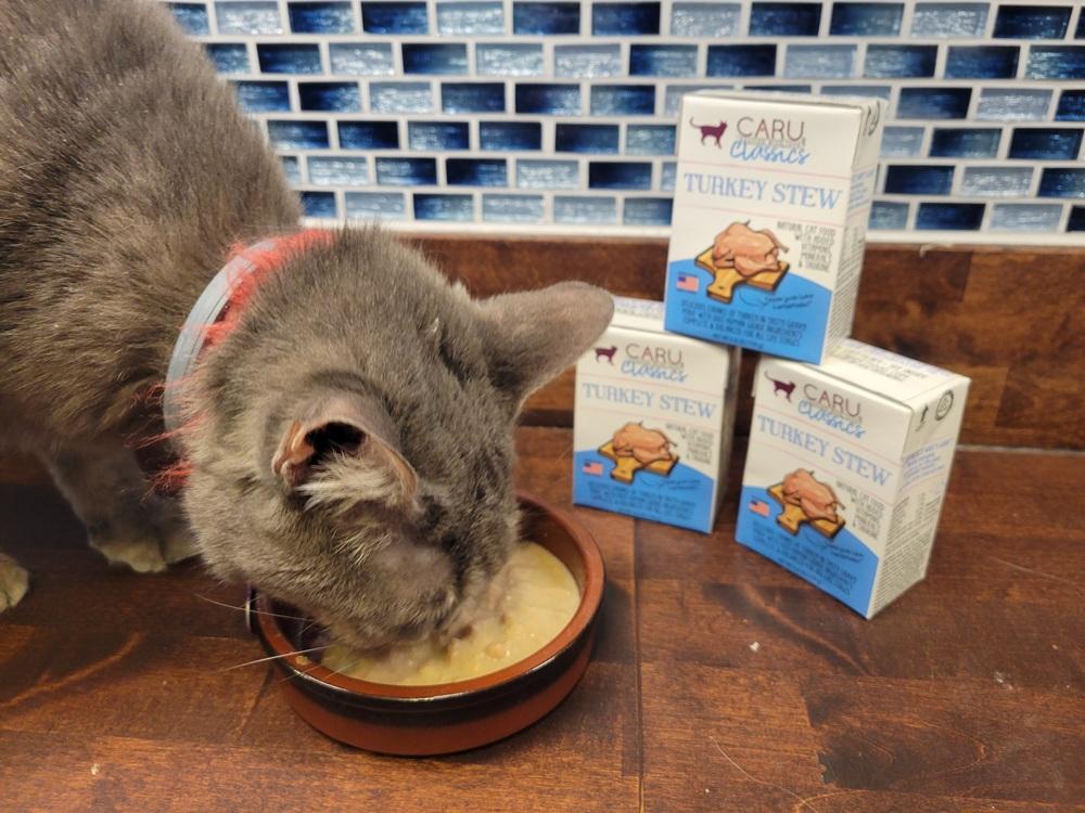 cat ear Caru Cat food bone broth