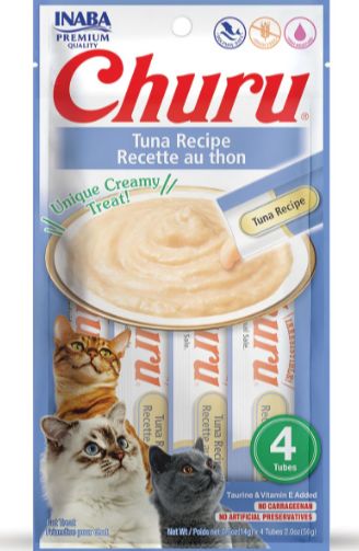 Inaba Churu Grain-Free Tuna Recipe Lickable Cat Treat