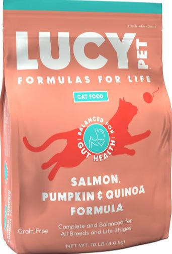 Lucy Pet Products formulas for Life Salmon, Pumpkin & Quinoa formula Grain-Free Dry Cat Food