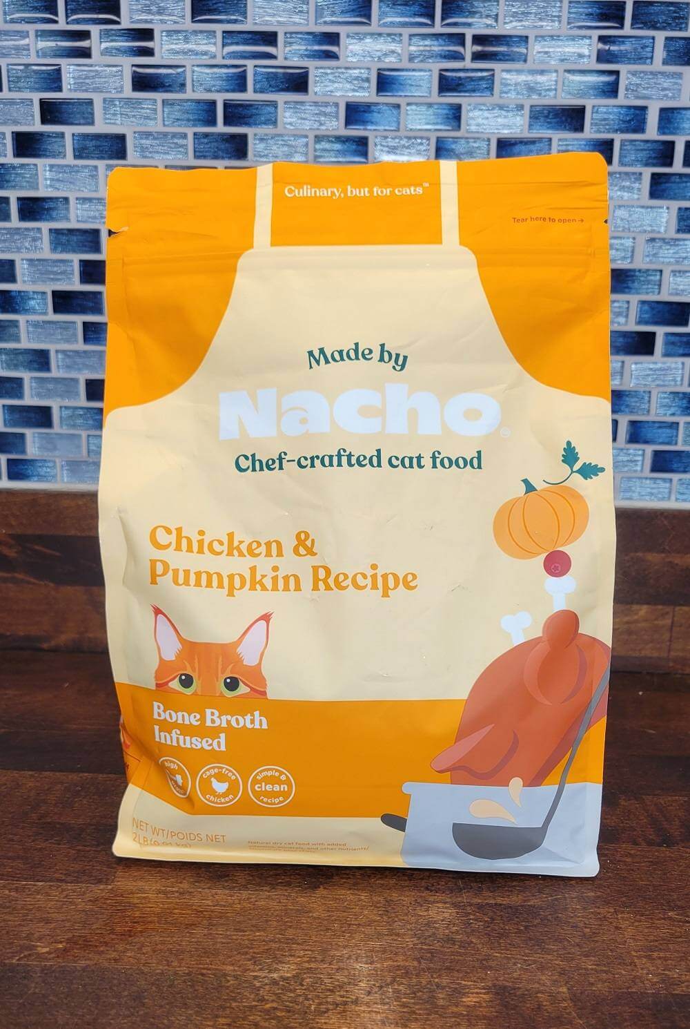 Made by Nacho Bone Broth Infused Cage-Free Chicken &  Pumpkin Recipe Dry Cat Food