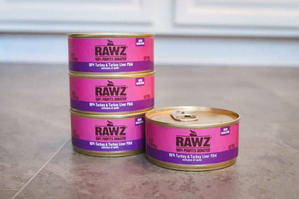 RAWZ 96% Turkey and Turkey Liver Pâté.