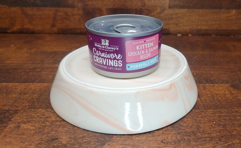 Stella & Chewy’s Carnivore Cravings Purrfect Paté Chicken & Salmon in Broth Kitten Recipe